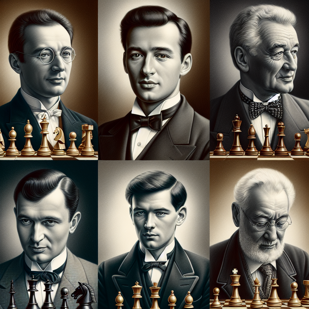 Porträts der Schachgroßmeister: Legenden des Spiels